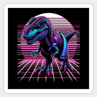 Synthwave T-Rex Magnet